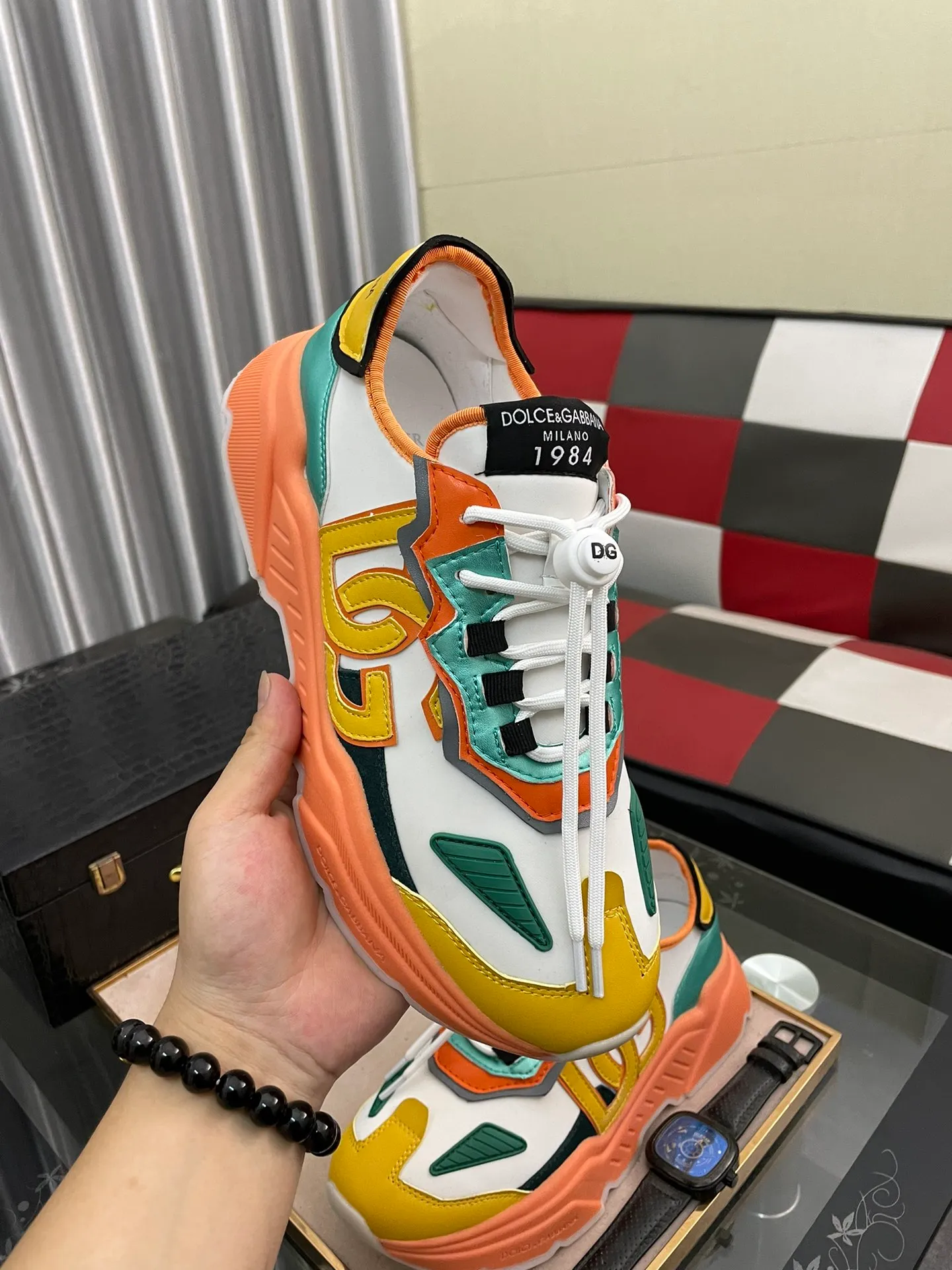 Ex-factory price 480⌚️⌚️[DG] Men's casual shoes, high-end quality, synchronized with counters, the version is compared with the original version, the upper is imported cowhide and the outsole is glued, the lining is full cowhide, exquisite and luxurious, size: 35–453⃣️colors available